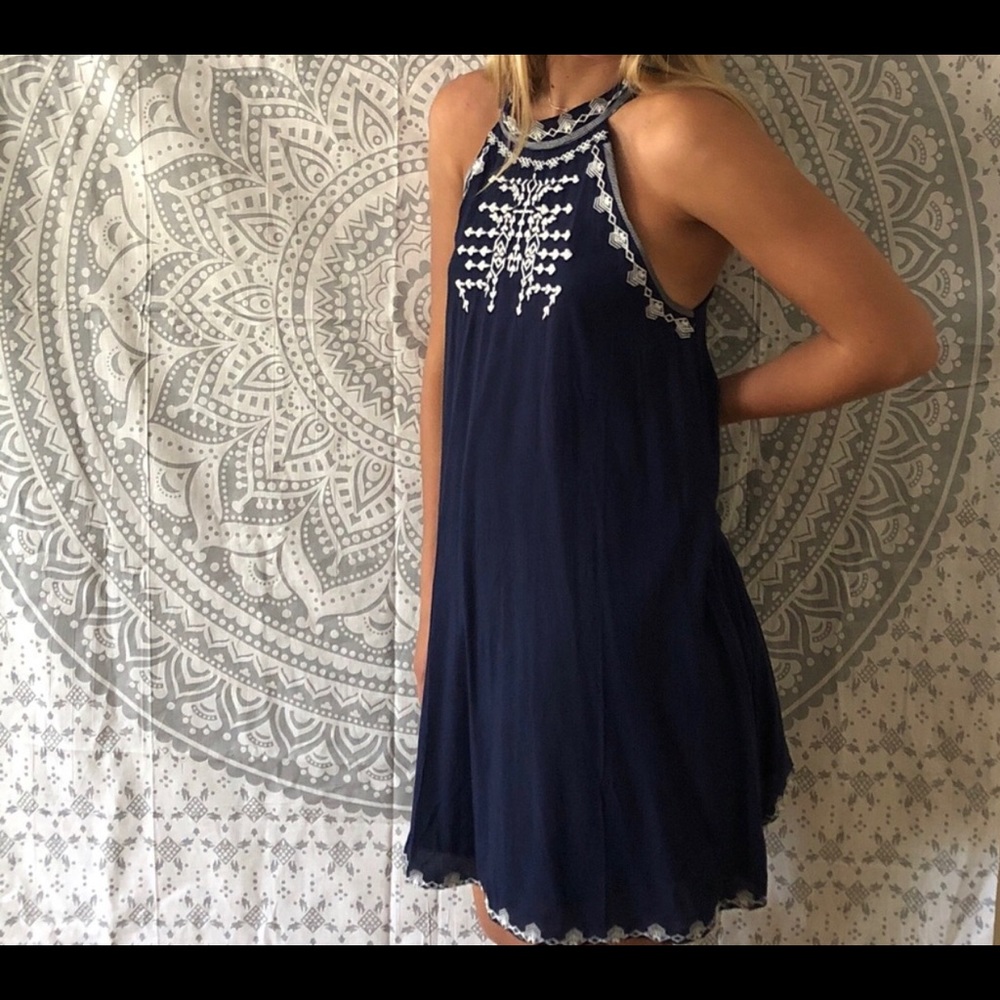 Blue & White fun flirty dress